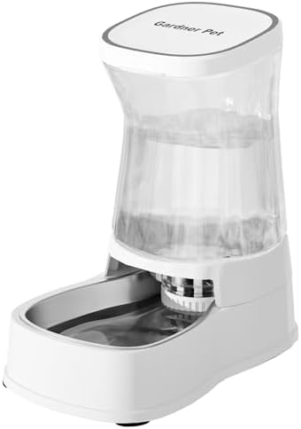 Automatic Dog Water Dispenser, Stainless Steel Bowls Feeder, 100% BPA-Free by GardnerPet