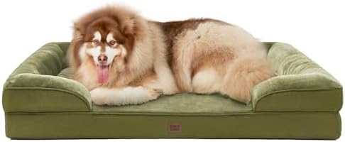 EHEYCIGA Orthopedic XXL Dog Bed, Waterproof Washable XL Big Pet Bed 48" by EHEYCIGA