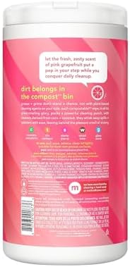 method All-Purpose Cleaning Wipes, Pink Grapefruit, 70 Count - Image 2