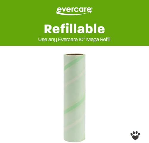 Evercare Ultra Sticky Pet Mega Lint Roller Value Pack, Manual Clothes & Furniture Cleaner with Handle and 2 Refills, 50 Sheets Each - Image 5