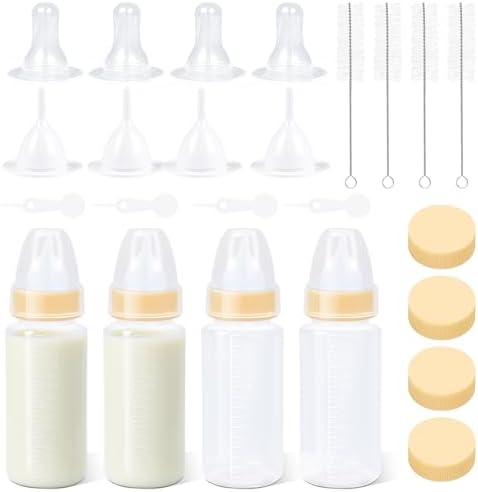 Puppy Kitten Nursing Bottle 5oz - Small Animal Feeding Kit with Nipples | Hand Feeding Supplies for Puppies, Kittens, Rabbits, Ferrets & Newborn Pets by UMETASS