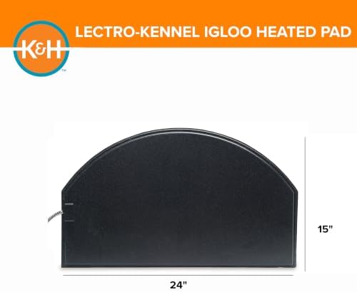K&H Heating Pad, Lectro-Kennel Igloo Heated Outdoor Dog Bed, Safety Listed - Image 2