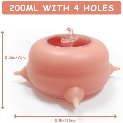 Puppy Feeder for Multiple Puppies, Pet Milk Feeder with Silicone Dog Nursing Station of 4, Puppy Milk Replacer for Puppies/Kittens - Image 5