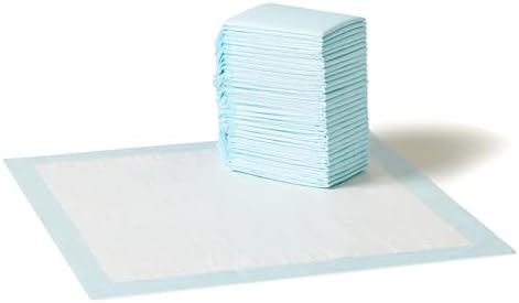 Amazon Basics Disposable Dog Training Pads with 5-Layer Leak-Proof Design, Quick-Dry Surface, Regular, 22 x 22 Inches, 30-Pack by AmazonBasics