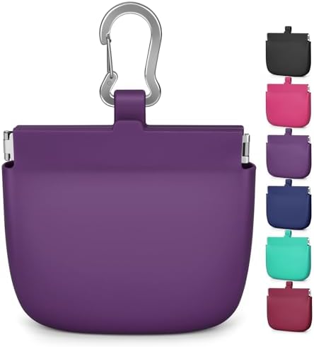 1 Cup Silicone Dog Training Treat Pouch(Purple) by Unknown