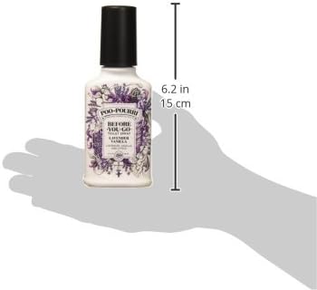 Poo-Pourri Before-You-Go Toilet Spray, Lavender Vanilla, 4 Fl Oz, Up to 200 Uses, Bathroom Odor Deodorizer, Plant-Based with Essential Oils, for Home or Work, Lavender, Vanilla and Citrus Scent - Image 6