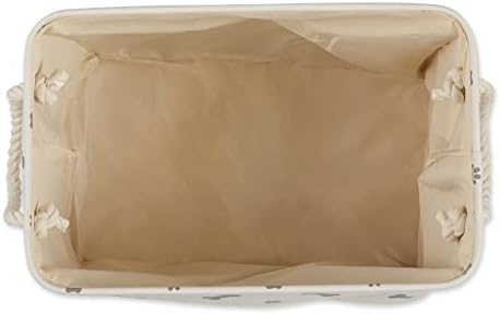 Bone Dry Pet Storage Collection Paw and Bone Print, Small Rectangle, 14x8x9, Gray - Image 2