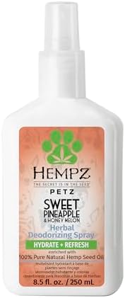 Hempz Petz, Dog Cologne, Sweet Pineapple & Honey Melon, 8.5 Fl Oz (Pack of 12) by Hempz