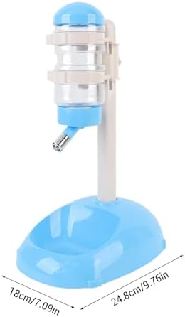 Pet Standing Water Dispenser, Adjustable Height Dog Water Bottle, with Food Feeder Bowl for Small Dogs Cats (Blue) - Image 7