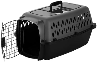 Petmate Pet Porter Dog Kennel 23in, Dark Gray and Black, Pets up to 15lbs 23.1" L x 15.2" W x 11.9" H (Pack of 5) - Image 2