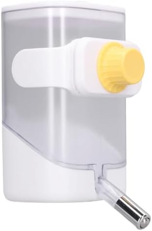 23.67oz Pet Water Feeder Bottle,Stainless Steel Cage Hanging Water Dispenser for Dogs,Cats,Hamsters,Rabbits (White) - Image 6