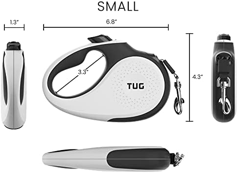 TUG Original Retractable Dog Leash, 16 ft (Small, White) - Image 3