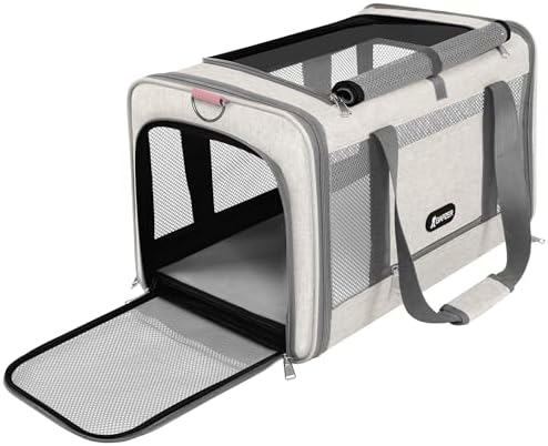GAPZER Cat Carrier American Airline Approved 18x11x11,Top Opening Pet Cage by GAPZER