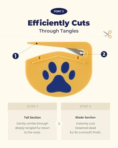 PETHROOM Easy Tangle Cutter for Dogs & Cats, Professional Dematting Tool (Pack of 2) - Image 5