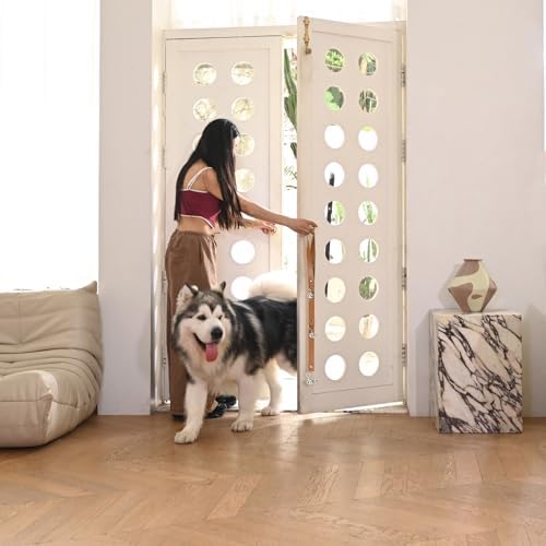 Luckyiren Brown Leather Hanging Door Bells for Dogs to Ring to Go Potty Training Doorbells Tools to Go Outside Dog Accessories Upgraded Puppy Essentials for Home (Silver Jingle Bells) - Image 6