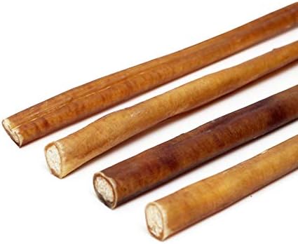 Standard Thickness Bully Sticks (8 inch, 25-Pack) - All Natural, Grass-Fed, Non-GMO 100% Beef Pizzle Dog Chews, Fully Digestible, Dental Treats for Puppies, Medium & Small Dogs (8"-25pk) - Image 2