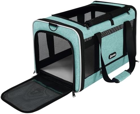 GAPZER Cat Carrier 18"x11"x11" TSA Approved Ventilated Pet Air Travel Cage by GAPZER