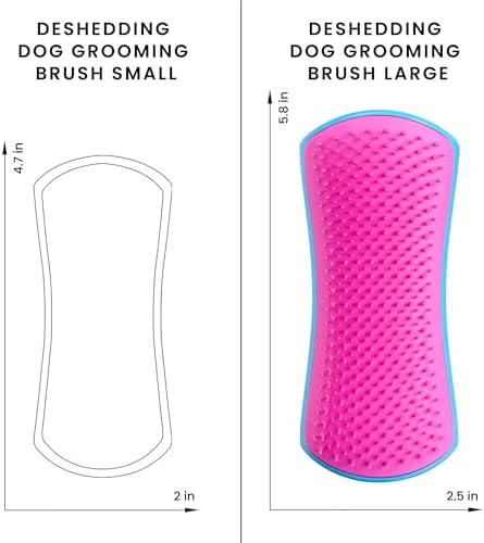 Pet Teezer De-Shedding Dog Brush for Long Hair Breeds, Large, Blue & Pink - Image 6
