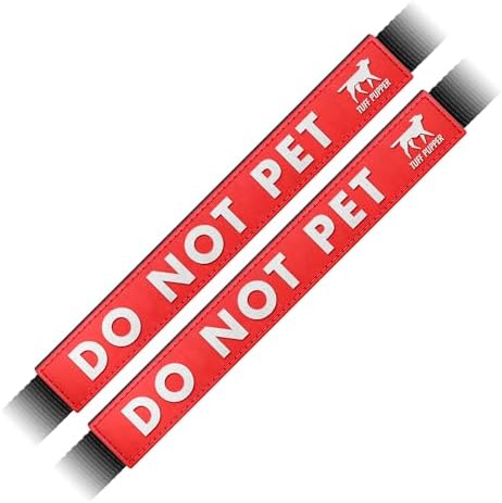 Waterproof Dog Leash Sleeve, Do Not Pet Dual-Sided Message Wrap, 2-Pack by TuffPupper