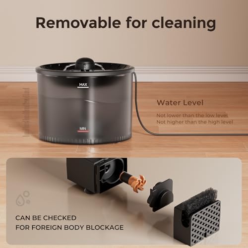 IMIPAW Automatic Cat Feeder and Water Fountain, Timed Dry Food Dispenser, Programmable Portion Control, 1-6 Meals Per Day, Desiccant Bag, Cat Fountains for Drinking with Filter, Small Pets (3L Combo) - Image 6