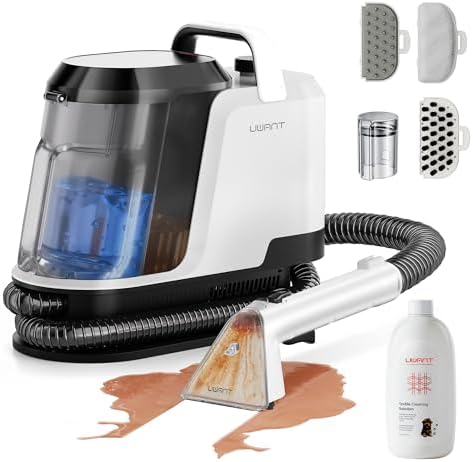 Uwant Carpet Cleaner Machine 18Kpa Portable Carpet Cleaner for Cars Couch, 2in1 Water Tank Upholstery Cleaner, Spot Cleaner with Cleaning Tools, 2.4 Liter Set of 1 by UWANT