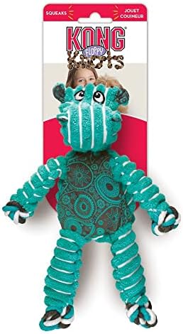 Kong Floppy Knots Rope and Plush Dog Toy, Hippo, Small/Medium - Image 3