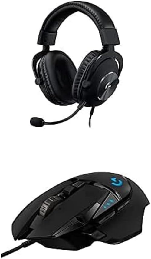 Logitech G502 HERO Wired Gaming Mouse + G Pro X Gaming Headset Bundle - Black by Unknown