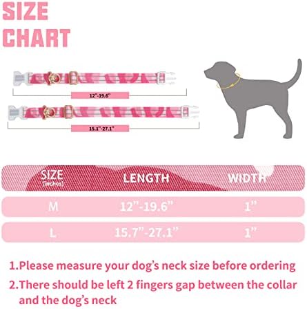 Auroth Dog Collar for Medium Large Dogs, Reflective Dog Collar, Soft Nylon Adjustable Dog Collars with Heavy Duty Metal D Ring Tangle Free (Medium:12"-19.6", Pink Camo) - Image 6