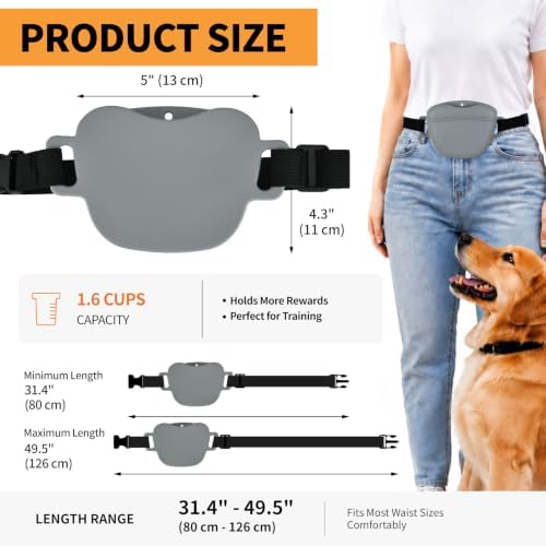 Silicone Dog Treat Pouch with Training Clicker - Image 3
