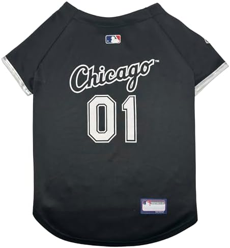 Official MLB Chicago White Sox Pet Jersey for Dogs & Cats, Size XX-Large - Stylish Baseball Jersey for Your Furry Fan- Show Off Team Spirit with The Perfect Fan Apparel Gear for Pet, Dog & Cat by PETSFIRST