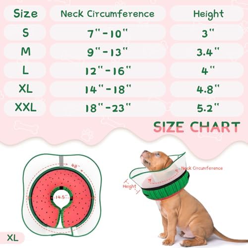 Supet Raised Inflatable Dog Cone Collar to Stop Licking, Soft Dog Cone Alternative After Surgery, Pet Neck Donut Collar for Small Medium Large Dogs - Image 6