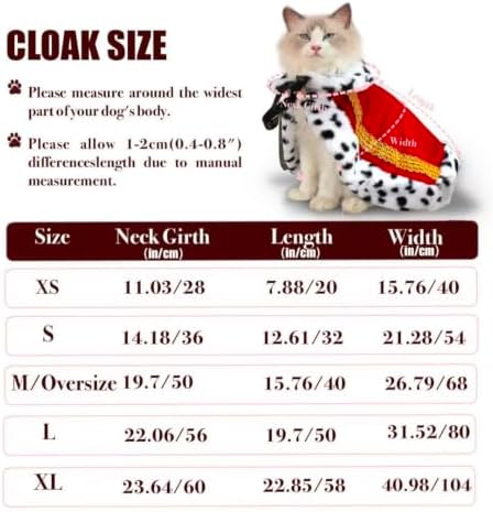 Lovelyshop Royal Velvet Pet Cloak with Fur Trim for Cats & Dogs, Purple, L - Image 5