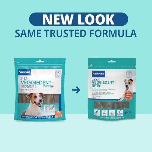 C.E.T. Veggiedent Fr3sh Plaque and Tartar Control Chews for Dogs, Small - Image 2