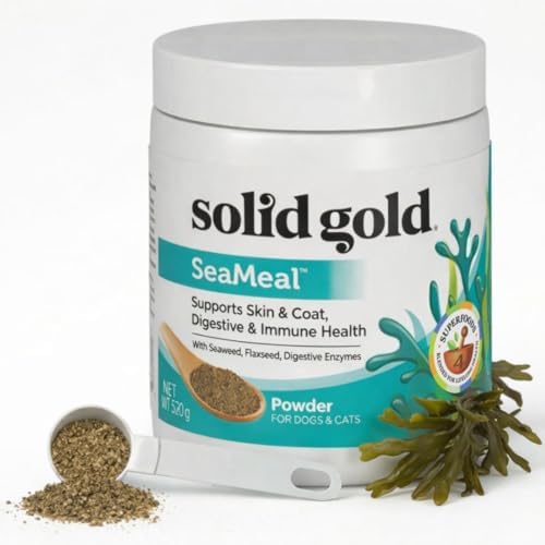 Solid Gold Dog & Cat Multivitamin Powder, Omega 3 & Kelp, Skin & Coat, 5oz by SolidGoldPet