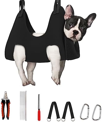 Supet Dog Grooming Hammock for Nail Trimming, Pet Grooming Hanging Harness by Supet