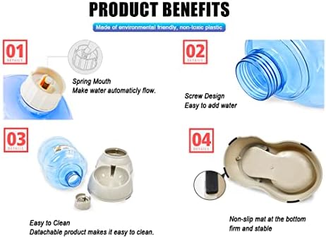 Automatic Cat & Dog Feeder and Water Dispenser Set with Scoop - Image 5