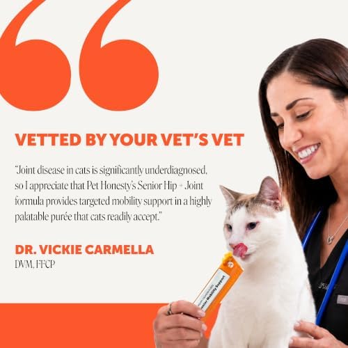 Pet Honesty Vet Backed Cat Joint Supplement Lickable Puree, Salmon, 20 Ct - Image 4