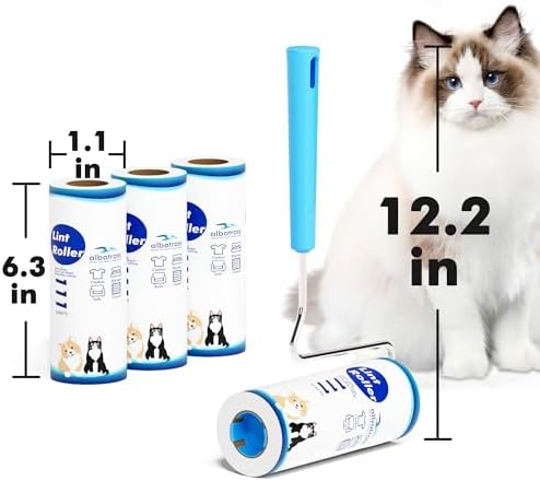 Large Surface Extra Sticky Lint Roller, 6.3''Wide Roller for Pet Hair - Image 4