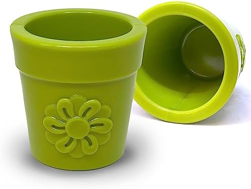 SodaPup Flower Pot – Durable Dog Treat Dispenser & Chew Toy Made in USA from Non-Toxic, Pet Safe, Food Safe Rubber Material for Mental Stimulation, Problem Chewing, Calming Nerves, & More - Image 2