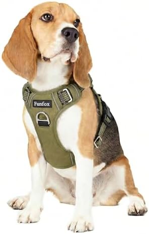 Funfox Dog Harness Medium Sized Dog, No Pull Pet Vest with Front Clip by MyFUNFOX