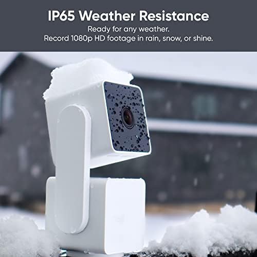 WYZE Cam Pan v3 Indoor/Outdoor IP65-Rated 1080p Pan/Tilt/Zoom Wi-Fi Smart Home Security Camera with Color Night Vision, 2-Way Audio, Compatible with Alexa & Google Assistant, White, 2-Pack - Image 4