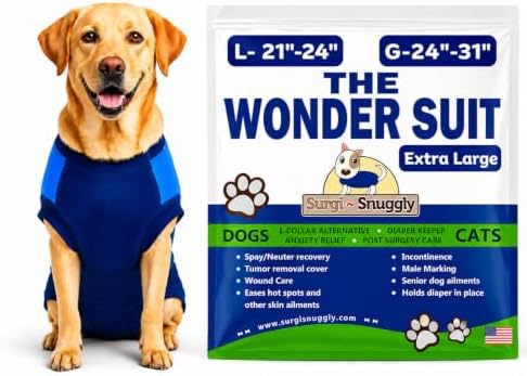 Surgi Snuggly Dog Surgery Recovery Suit, Cone Alternative, Spay/Neuter XL by Surgi%7ESnuggly