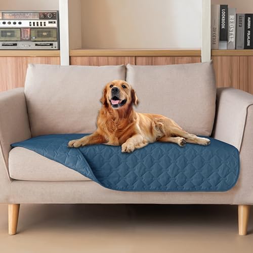 gogobunny Waterproof Loveseat Cover, Reversible Dog Cat Blanket for Couch by gogobunny