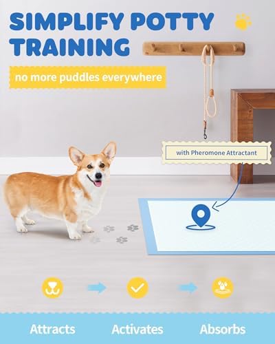 Powools Puppy Pads for Dogs, 38 x 28 in, 6-Layer, Leak-Proof, 75-Pack - Image 2