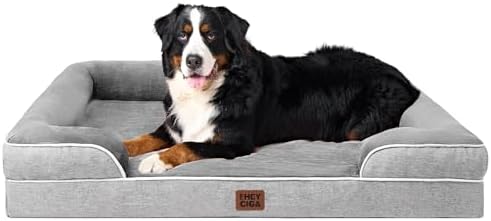 EHEYCIGA Orthopedic XXL Dog Bed, Waterproof Washable XL Big Pet Bed 52" by EHEYCIGA