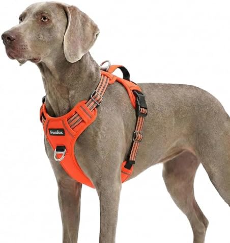 Funfox Dog Harness for XLarge Dogs, No Pull Pet Vest with Front Clip by MyFUNFOX