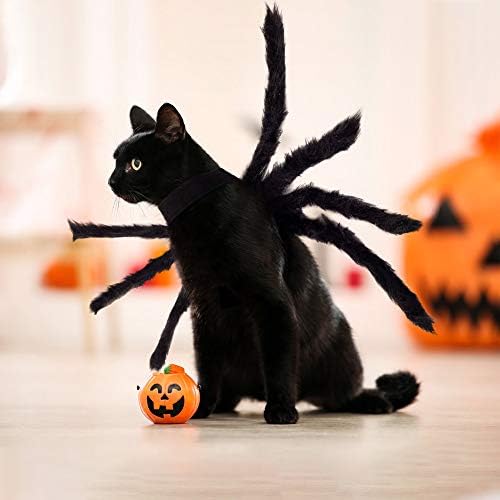 Halloween Spider Costume for Dog Cat, Halloween Pet Costume Halloween Decorations, Spider Decor Halloween Party Supply, Spider Cosplay Costumes with Adjustable Velcro for Small Medium Dogs and Cats - Image 7