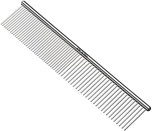 Andis 65730 Stainless-Steel Comb for Knots, Mats & Loose Hair Removal - Effective Dematting Tool, Comfortable, Lightweight, Portable & Safe for Dogs, Cats & Pets – Silver, 7-1/2-Inch - Image 2
