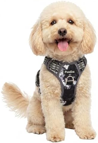 Funfox Dog Harness Small Sized Dog, No Pull Pet Vest with Front Clip by MyFUNFOX