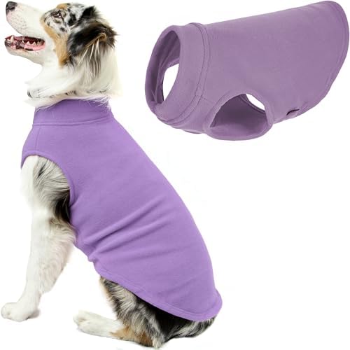 Gooby Stretch Fleece Vest Dog Sweater, Lavender, 4X-Large by Gooby